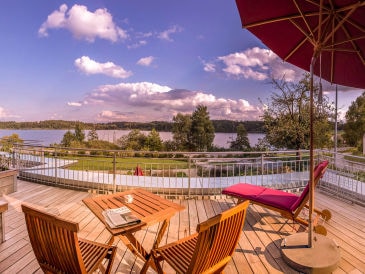 Ferienwohnung See Lodge im Ferienhaus Lebensart am See