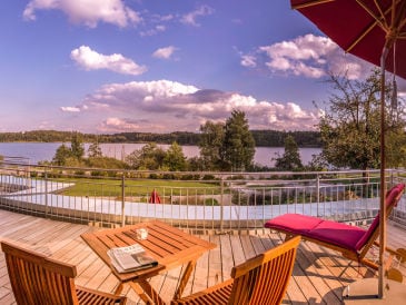 Ferienwohnung See Lodge im Ferienhaus Lebensart am See