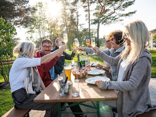 Grill- und Sitzmöglichkeiten