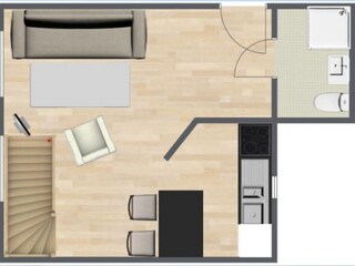 Ferienwohnung Süddorf Grundriss 2