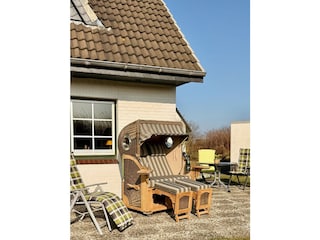 Relaxen im Strandkorb.