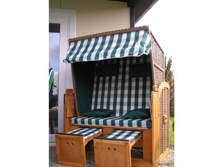 Strandkorb zum Entspannen