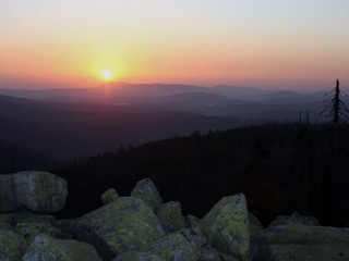 Sonnenaufgang am Lusen