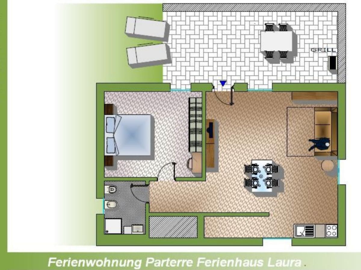 Grundriss Ferienwohnung Laura