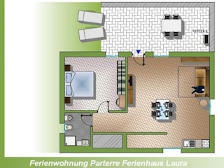 Vakantieappartement Malcesine Grondplan 8