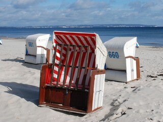 Strandkorb am Strand