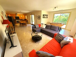 Living and dining room upstairs