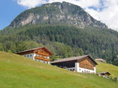 Our farmyard ... at the foot of the local "Tschafon" mountain.