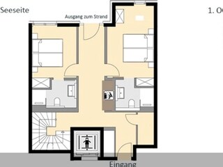 Appartement de vacances Sellin Plan d'étage 21