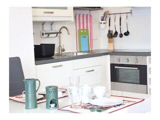 voll ausgestatte Küche