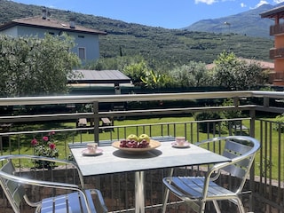 Balkon mit Bergblick