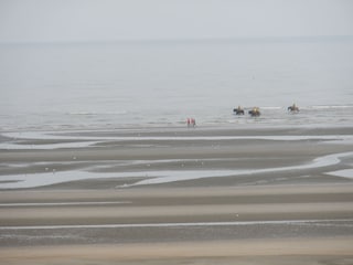 Vor dem Haus: Krabbenfischer