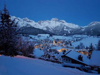 Blick auf das Dorf Maria Alm