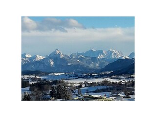 Blick Balkon auf die Zugspitze