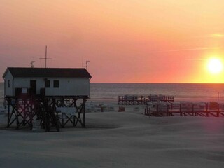 Sonnenuntergang im Stelzenhaus