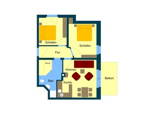 Holiday apartment Koserow Floor Plan 23