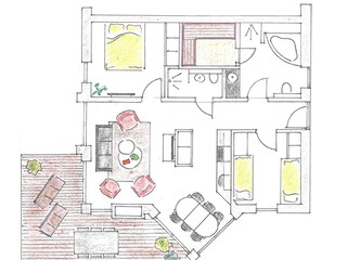 Appartamento per vacanze Baabe Pianta del piano 22