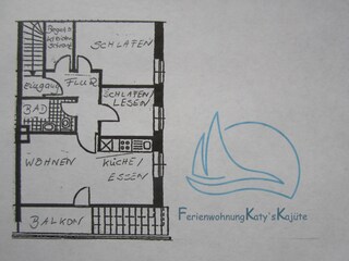 Holiday apartment Greetsiel Floor Plan 27