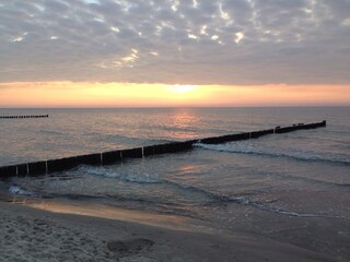 Strand vor dem Haus
