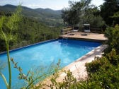 Pool mit Ausblick auf das Chiana-Tal