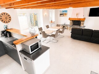Kitchen and living Area