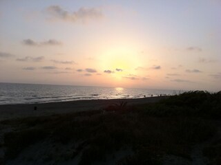 sunset from house