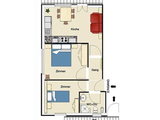 Vakantieappartement Gsies Grondplan 41