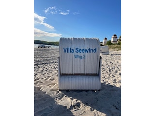 Strandkorb am Strand