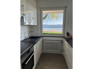 View of the lake while cooking