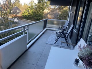 überdachter Balkon nach Westen