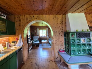 Wohnzimmer von der Küche her gesehen
