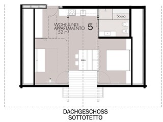 Appartamento per vacanze Gsies Pianta del piano 15