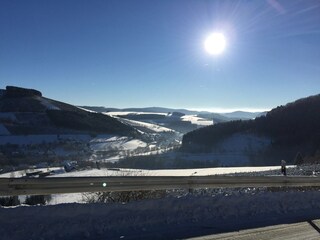 Blick auf Elpe im Winter