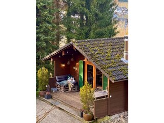 Mörkens Hütte Gartenansicht