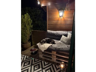 Terrassenlounge gemütlich