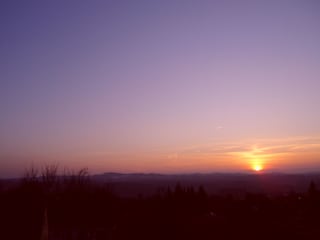 Abendstimmung auf dem Balkon