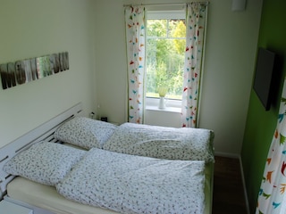 Das Schlafzimmer im Erdgeschoss