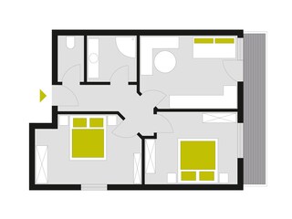 Appartamento Dorfgastein Pianta del piano 34