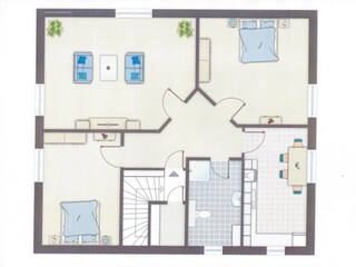 Vakantieappartement Warnow bei Grevesmühlen Grondplan 22