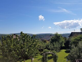 Blick über das Rheintal vom Balkon