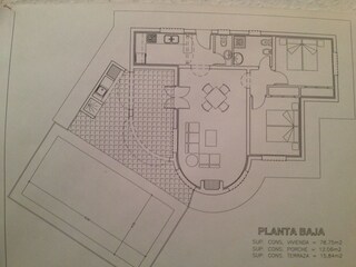 Casa per le vacanze Monte Pego Pianta del piano 24