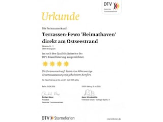 nach strengen Regeln des DTV mit 4 Sternen zertifiziert