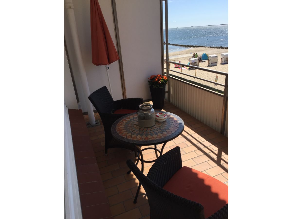 Balkon mit Nordseeblick