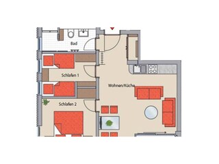 Ferienwohnung Binz Grundriss 19