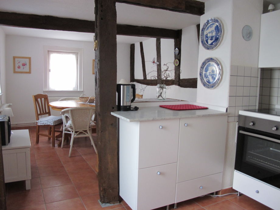 Ferienhaus villa rosa, oberes mittelrheintal, rheinland pfalz ... Küche in rosa