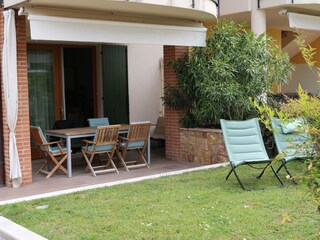 terrace, garden