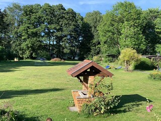 Blick vom Haus zum See