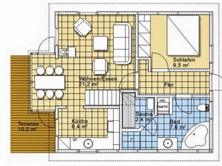 Casa de vacaciones Baabe Plano de planta 24