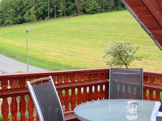 Blick vom Balkon
