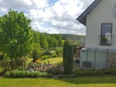 Garden view with landscape